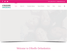 Tablet Screenshot of okeeffeorthodontics.com